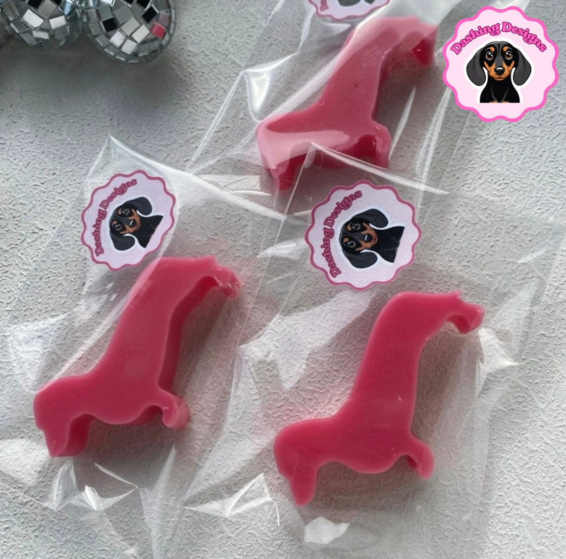Pink Dachshund Wax Melt - Salted Caramel