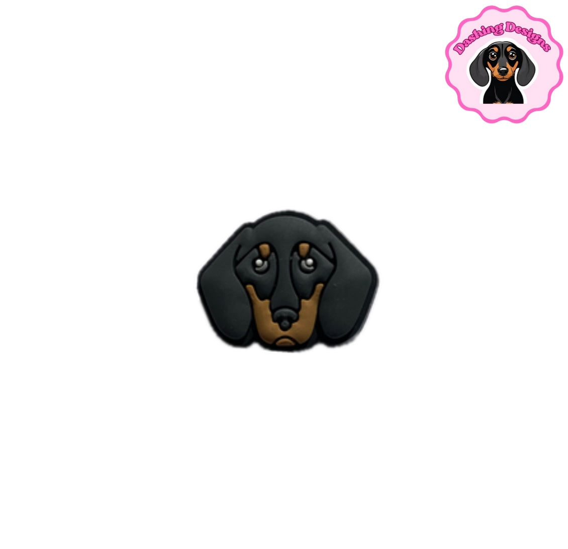 Dachshund Shoe Charm - Dark