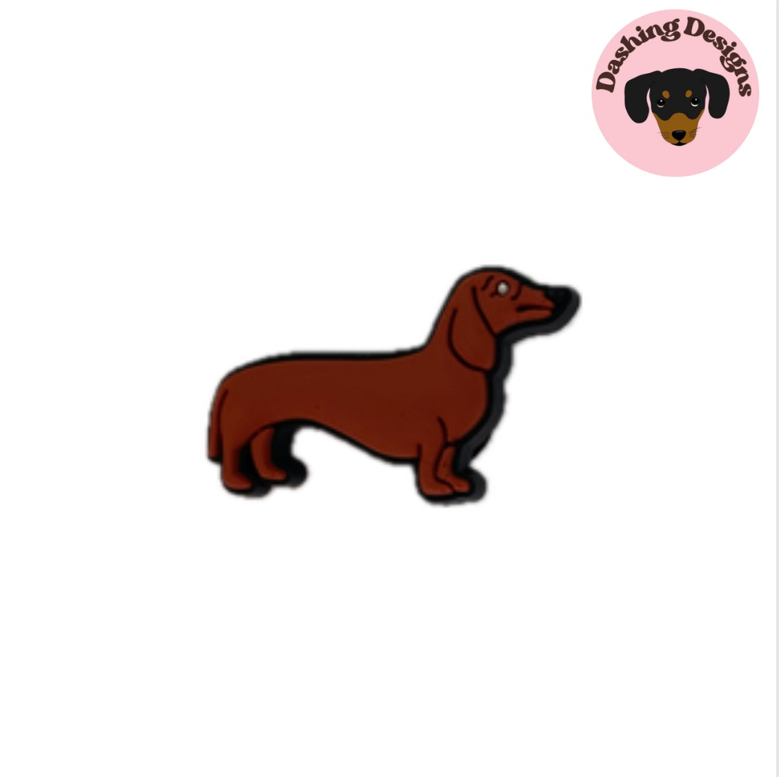 Dachshund Shoe Charm - Red