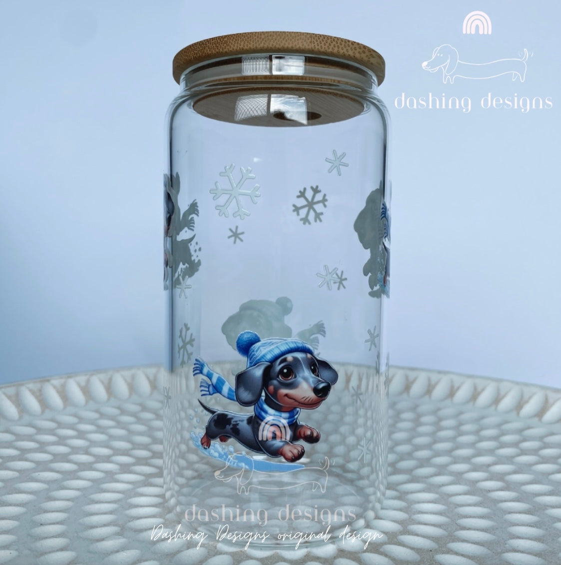 Blue Silver Dapple - Dashing Through The Snow Tumbler