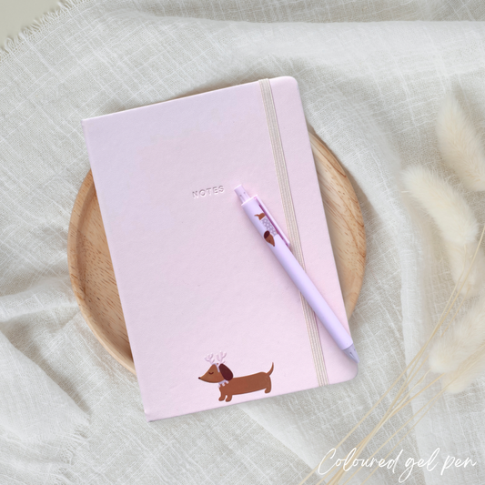 Dashing Through The Snow - Pink Notebook Set