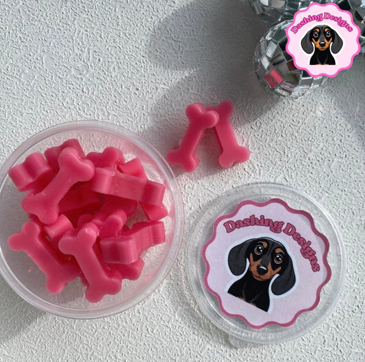 Pink Dog Bone Wax Melts - Salted Caramel