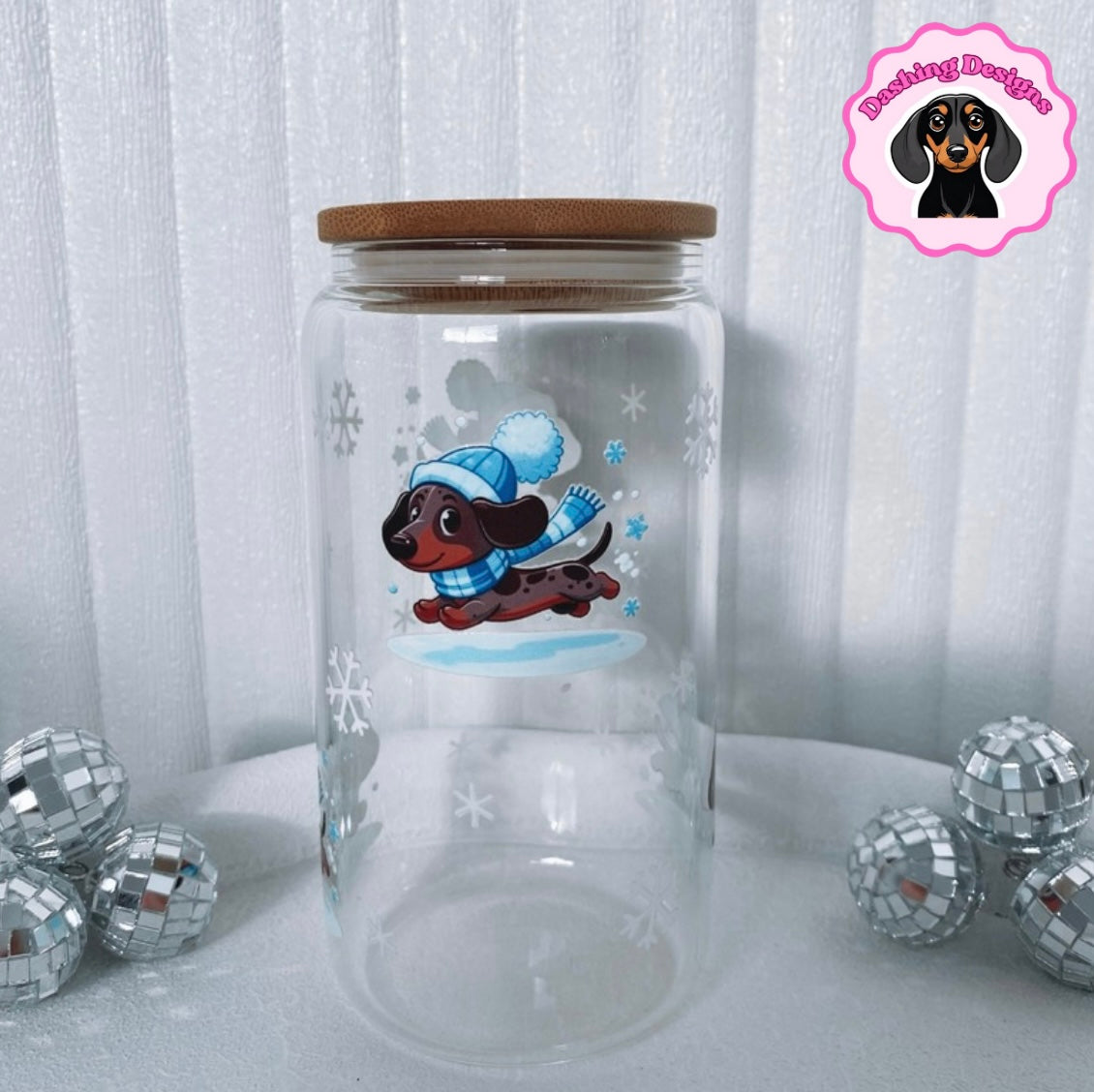 Choc Dapple - Dashing Through The Snow Tumbler - Blue